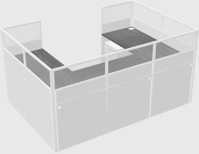 Cabine en u