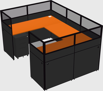 Cabine en u