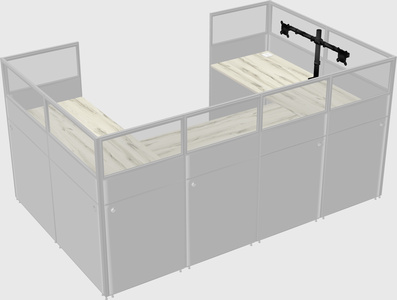 Cabine en u