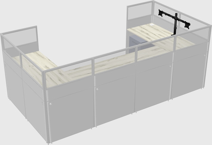 Cabine en u