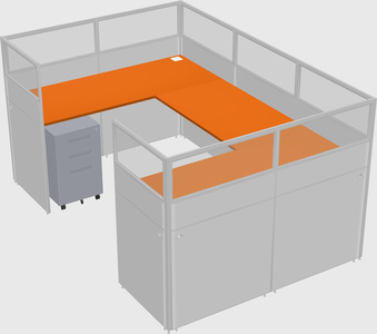 Cabine en u