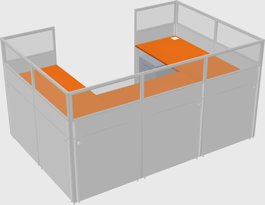 Cabine en u