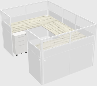 Cabine en u