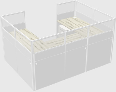 Cabine en u