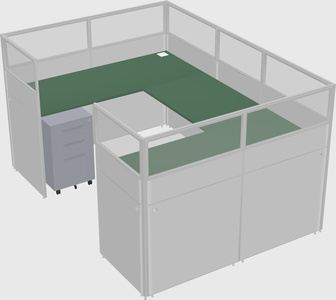 Cabine en u