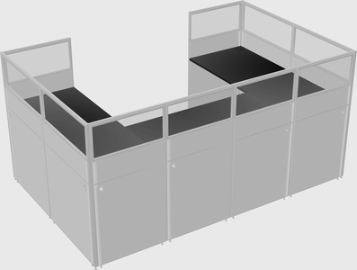 Cabine en u