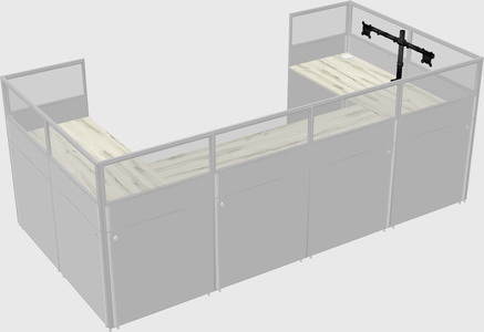 Cabine en u