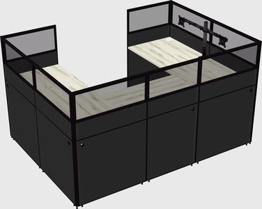 Cabine en u