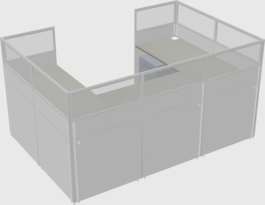Cabine en u
