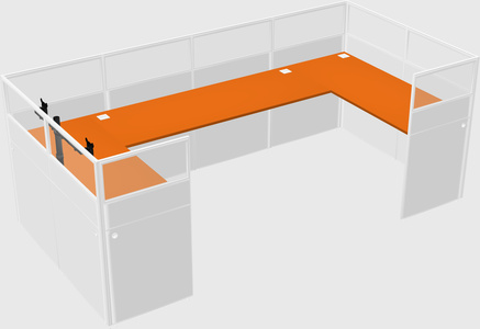 Cabine en u