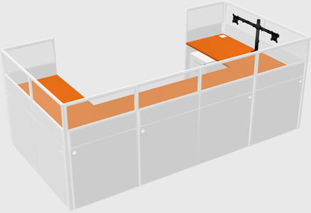 Cabine en u