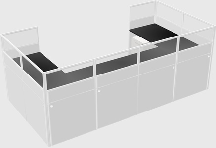 Cabine en u
