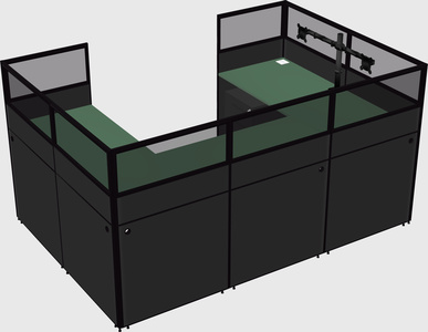 Cabine en u