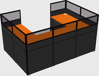Cabine en u