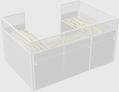 Cabine en u