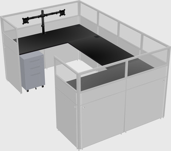Cabine en u
