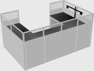 Cabine en u