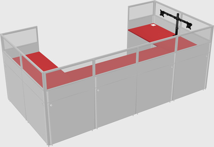 Cabine en u