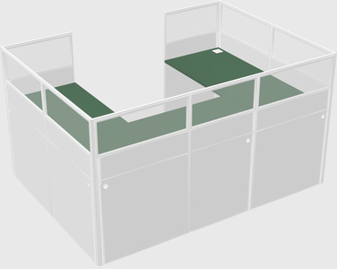 Cabine en u