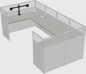 Cabine en u