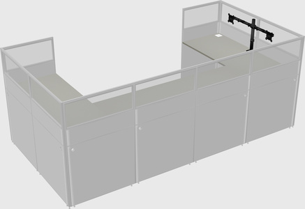 Cabine en u