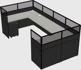 Cabine en u