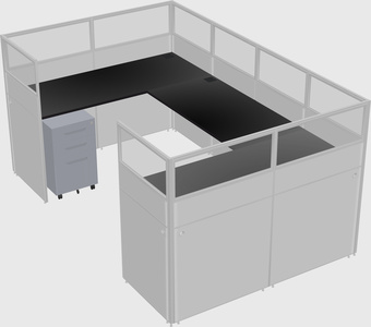 Cabine en u