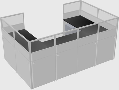 Cabine en u