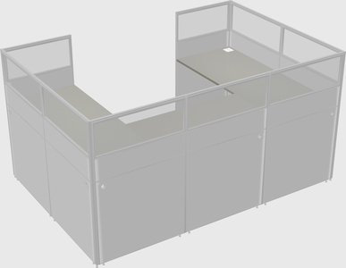 Cabine en u