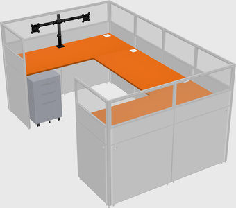 Cabine en u