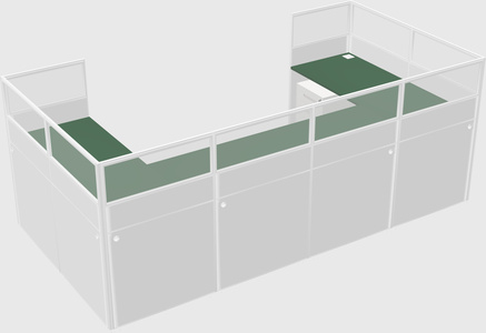 Cabine en u