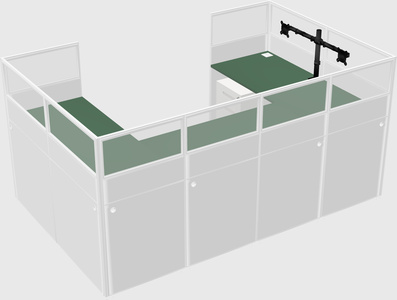 Cabine en u