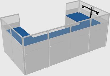 Cabine en u