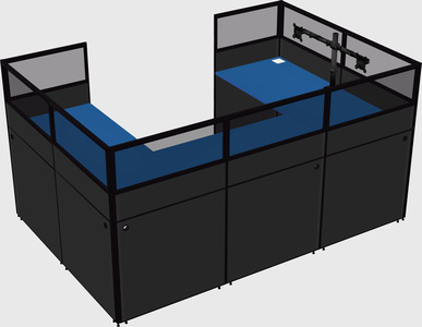 Cabine en u