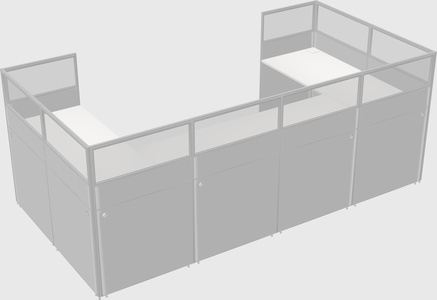 Cabine en u