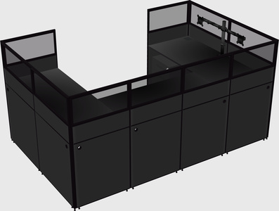 Cabine en u