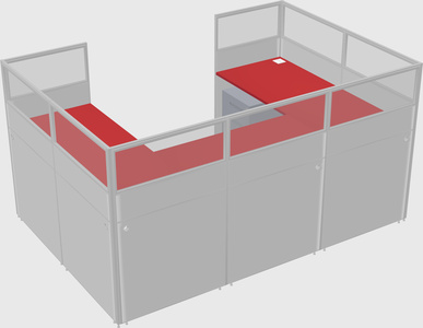 Cabine en u