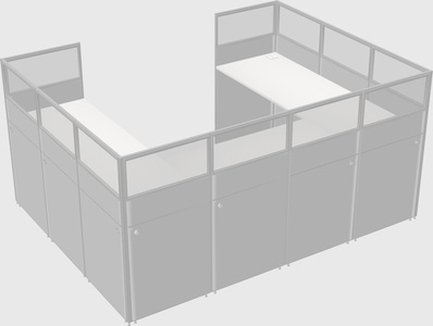 Cabine en u