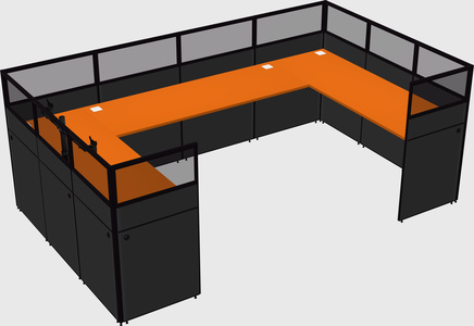 Cabine en u