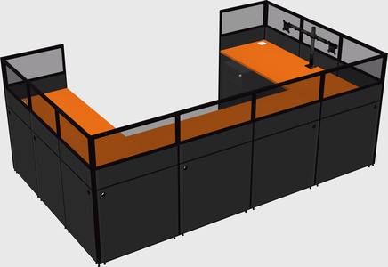 Cabine en u