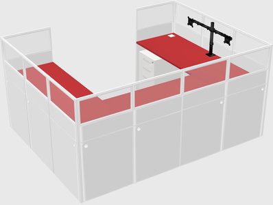 Cabine en u