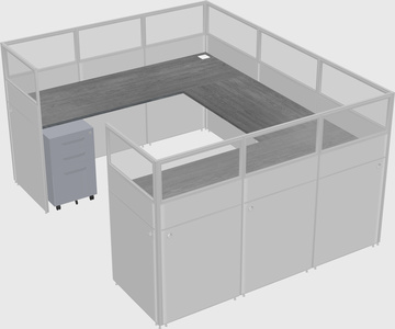 Cabine en u