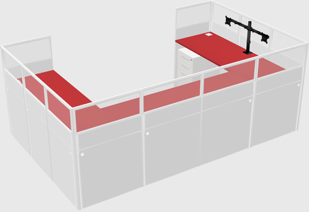 Cabine en u