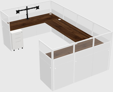 Cabine en u