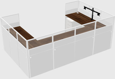 Cabine en u