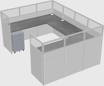 Cabine en u
