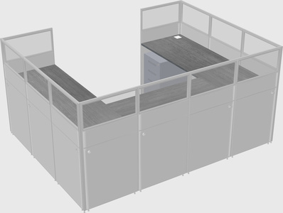 Cabine en u