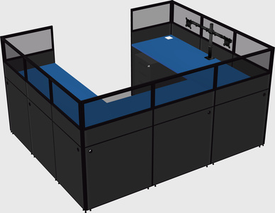 Cabine en u