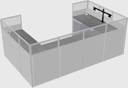 Cabine en u