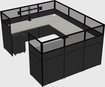 Cabine en u
